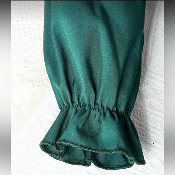 SHEIN Kids Long Sleeve Green Dress - Picture 6 of 6